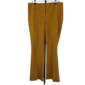 Prada Womens Low Rise Wide Leg Dress Pants, Orange, Zip Fly, Size 44 / US 8